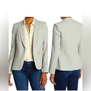 Veronica Beard Cutaway Dickey Jacket in Blue Multi, Size 8